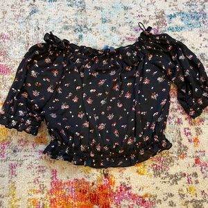 Express floral crop top